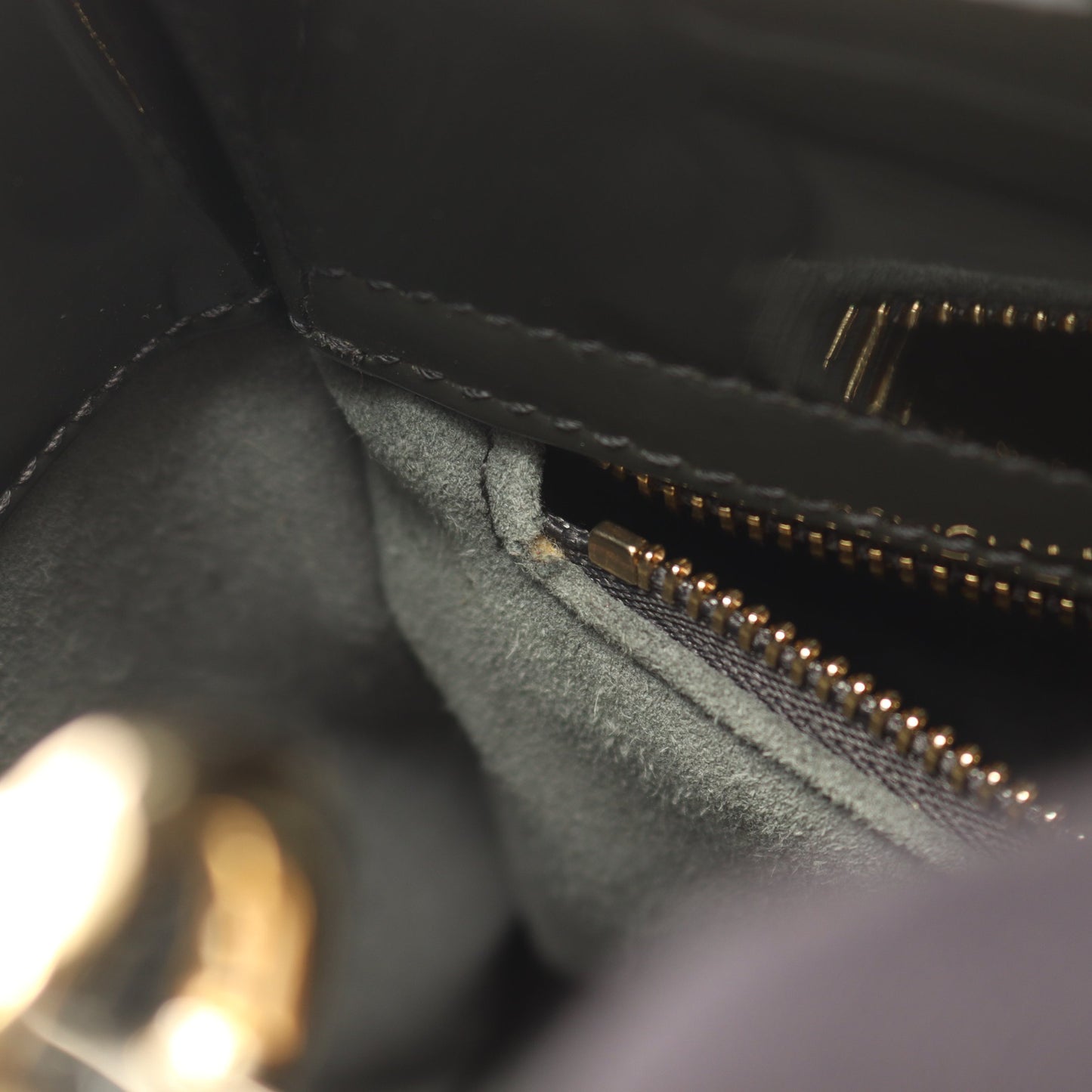 レディディオール スモール カナージュ 2WAY ハンドバッグ エナメルレザー グレーグリーン クリスチャンディオール バッグ Christian Dior