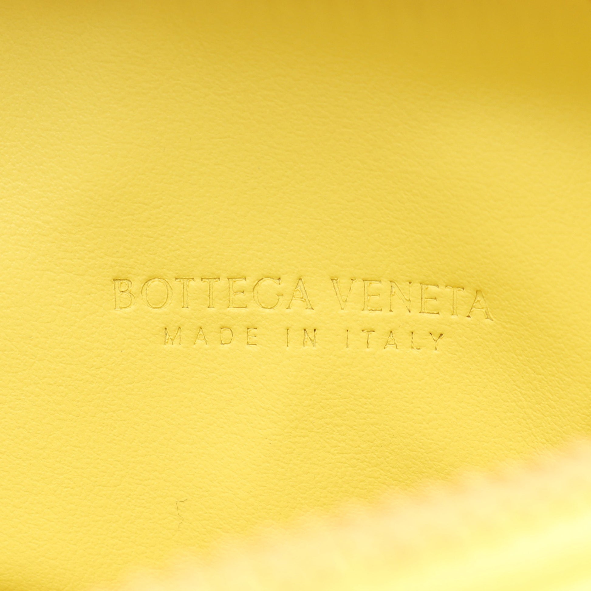 キャンディー ウォレス イントレチャート ハンドバッグ レザー ライトイエロー ボッテガヴェネタ バッグ BOTTEGA VENETA