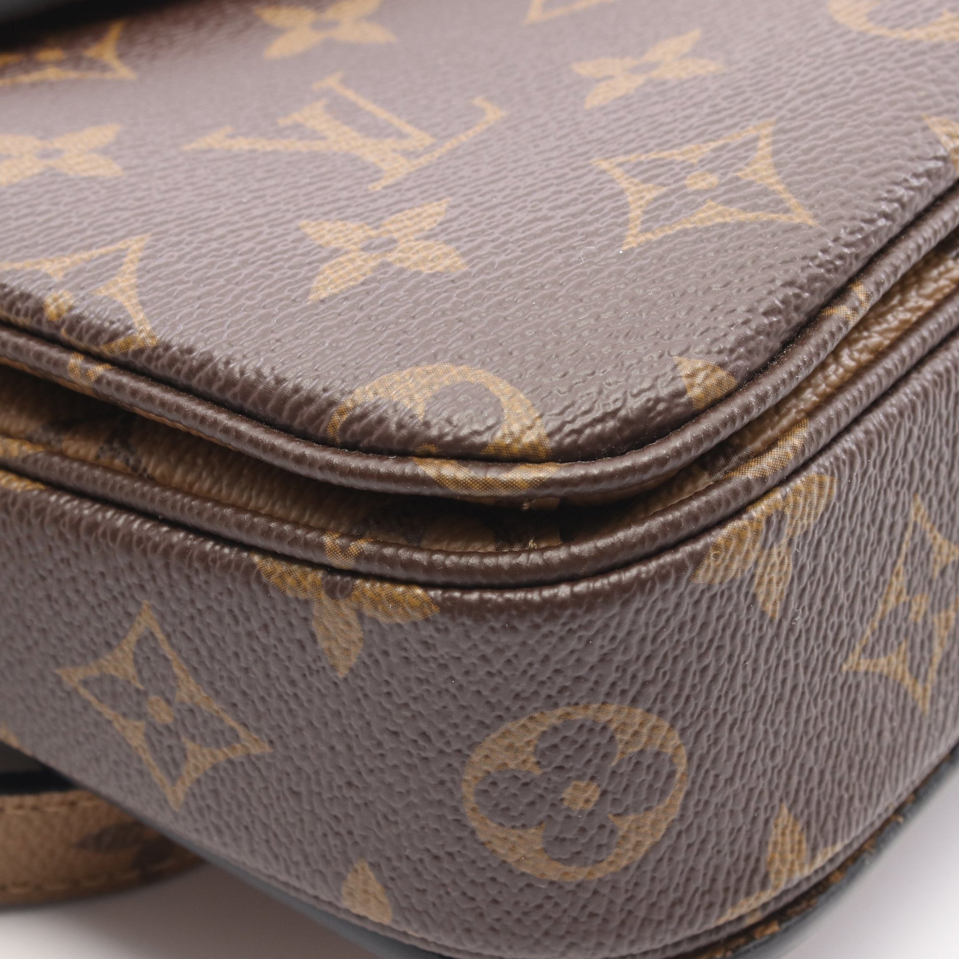 ポシェット メティス MM モノグラムリバース 2WAY ハンドバッグ PVC レザー ブラウン ブラック ルイヴィトン バッグ LOUIS VUITTON