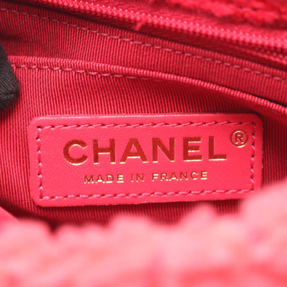 ミニマトラッセ チェーンショルダーバッグ ツイード ボア ピンクパープル ピンク ゴールド金具 シャネル バッグ CHANEL