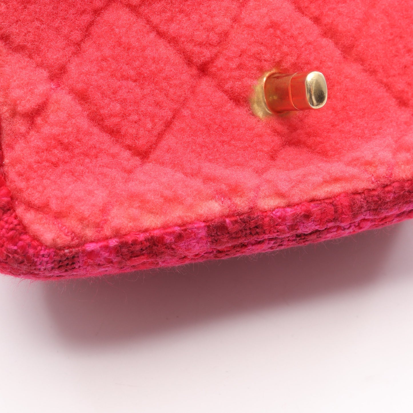 ミニマトラッセ チェーンショルダーバッグ ツイード ボア ピンクパープル ピンク ゴールド金具 シャネル バッグ CHANEL