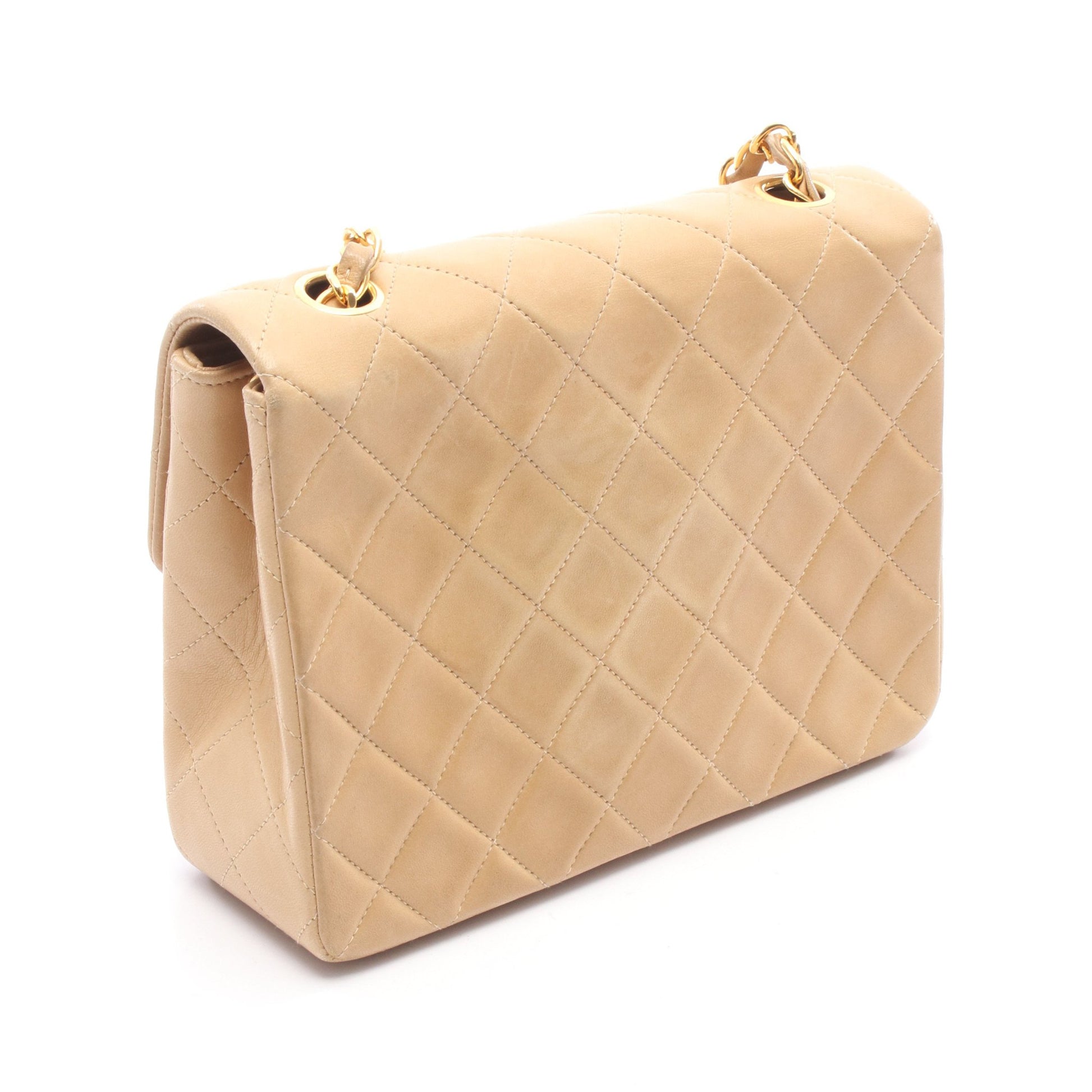 ミニマトラッセ20 チェーンショルダーバッグ ラムスキン ブラック ゴールド金具 シャネル バッグ CHANEL