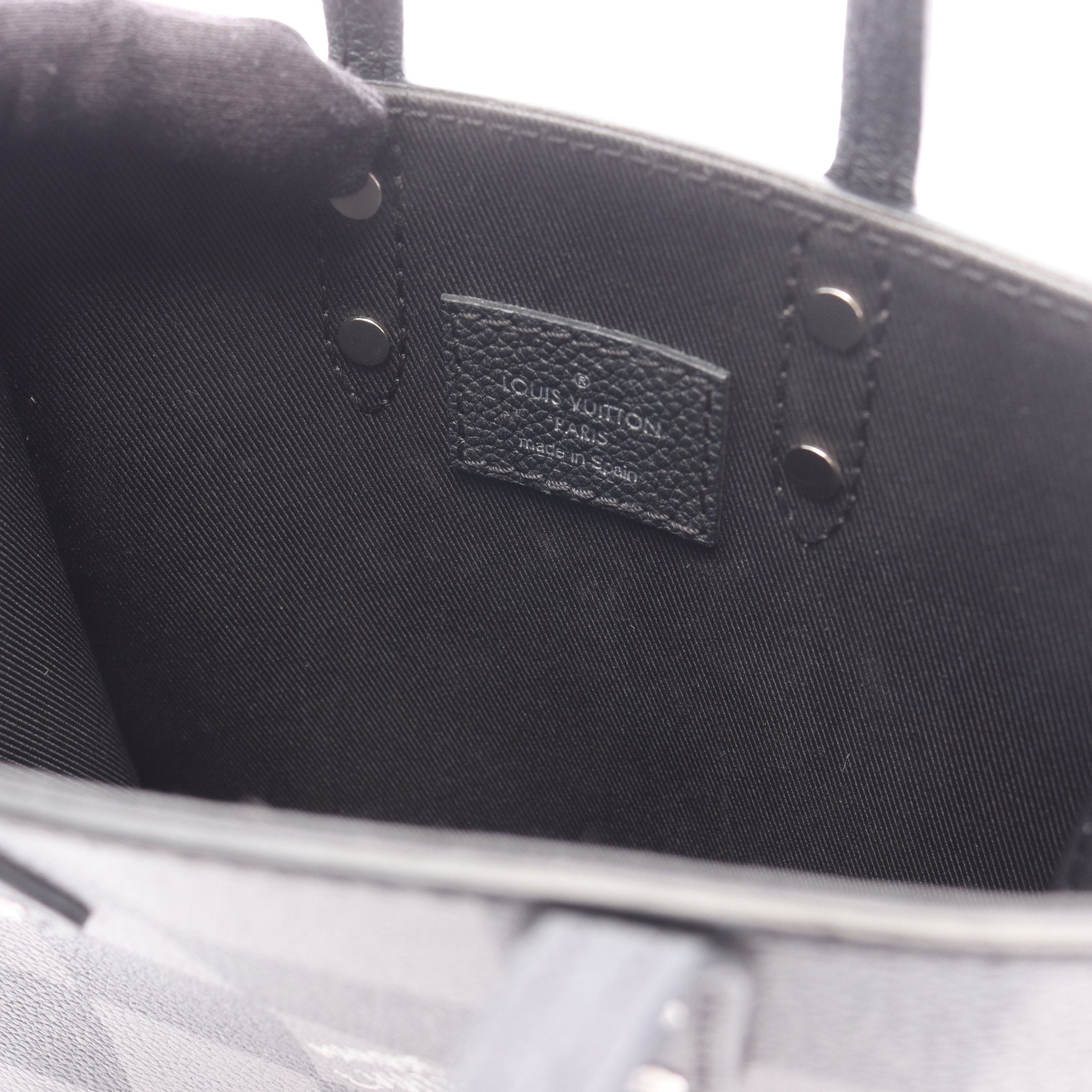 全新完売品 LV ヴィトン サックプラXS ダミエ ノワール サックプラ XS ダミエチェッカーボード ノワール 2WAY ハンドバッグ