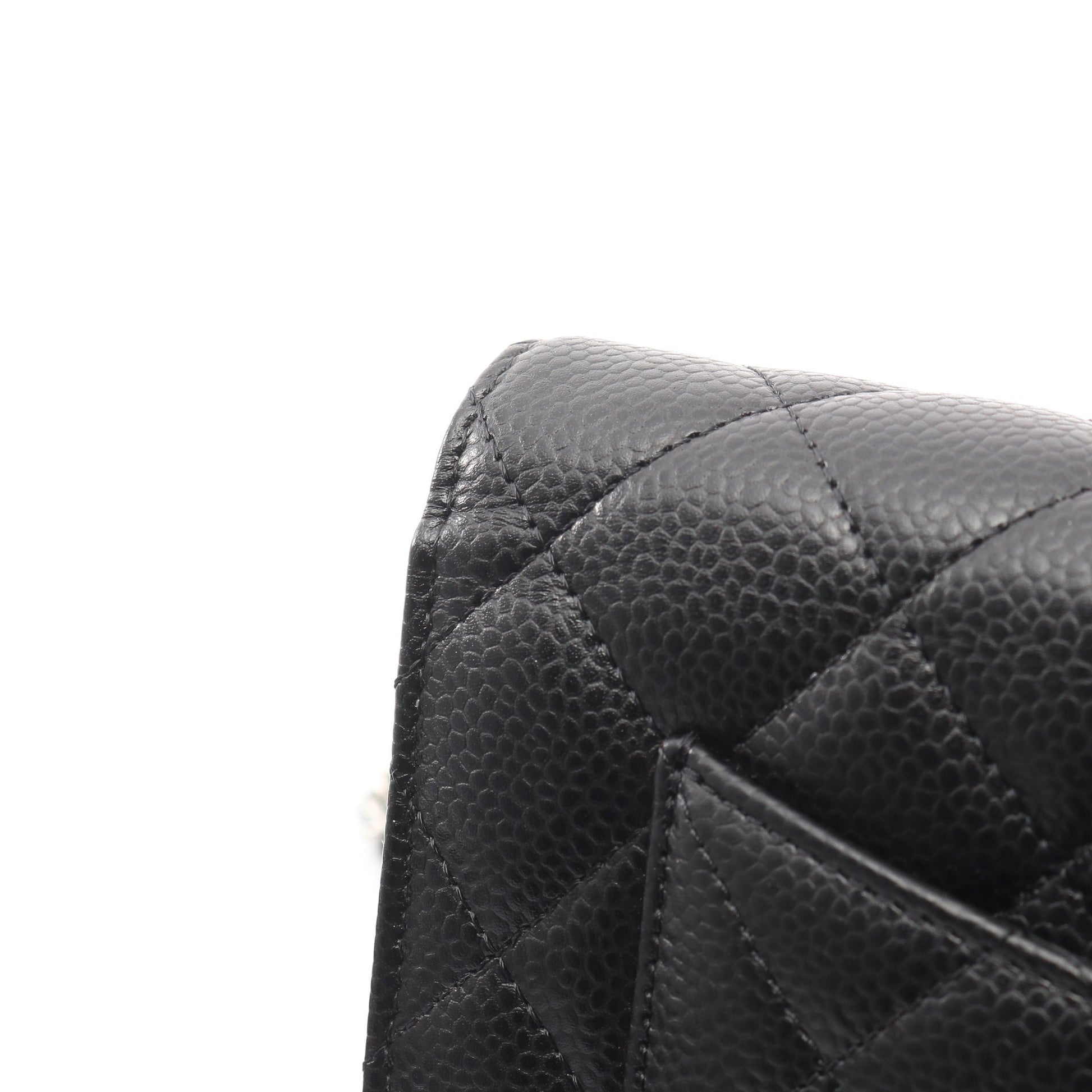 マトラッセ チェーンウォレット キャビアスキン ブラック シルバー金具 シャネル バッグ CHANEL
