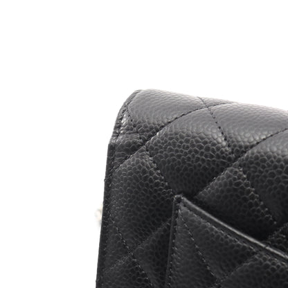 マトラッセ チェーンウォレット キャビアスキン ブラック シルバー金具 シャネル バッグ CHANEL