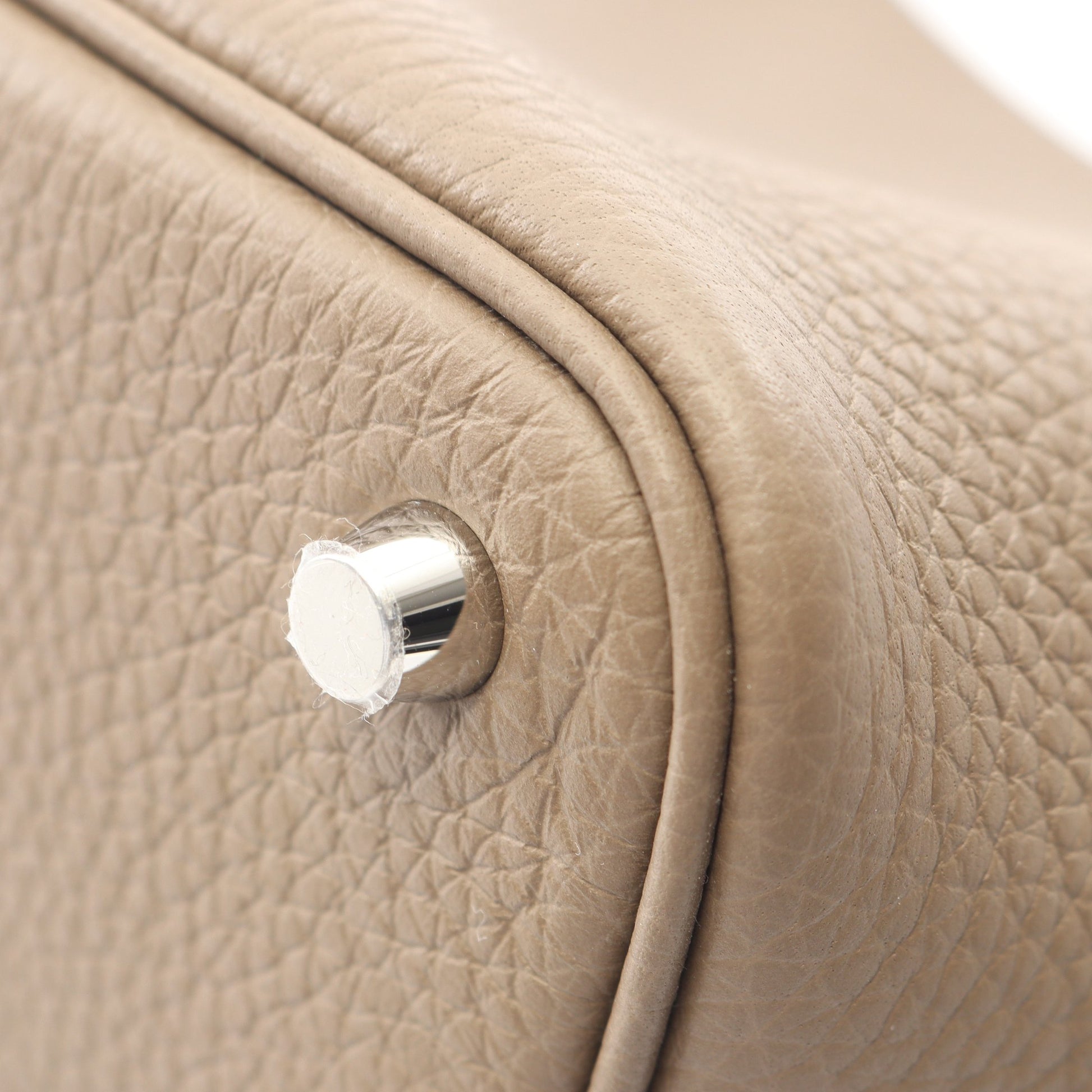 ピコタンロックPM エトゥープ ハンドバッグ トリヨンクレマンス グレーブラウン シルバー金具 K刻印 エルメス バッグ HERMES