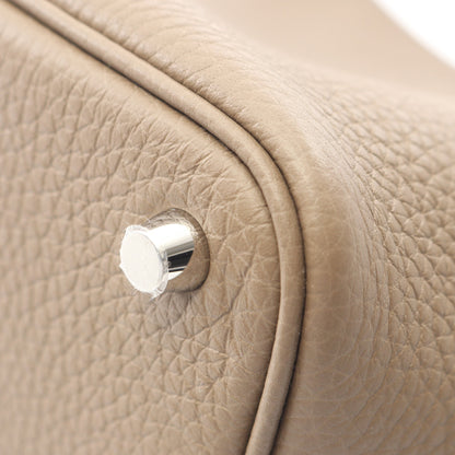 ピコタンロックPM エトゥープ ハンドバッグ トリヨンクレマンス グレーブラウン シルバー金具 K刻印 エルメス バッグ HERMES
