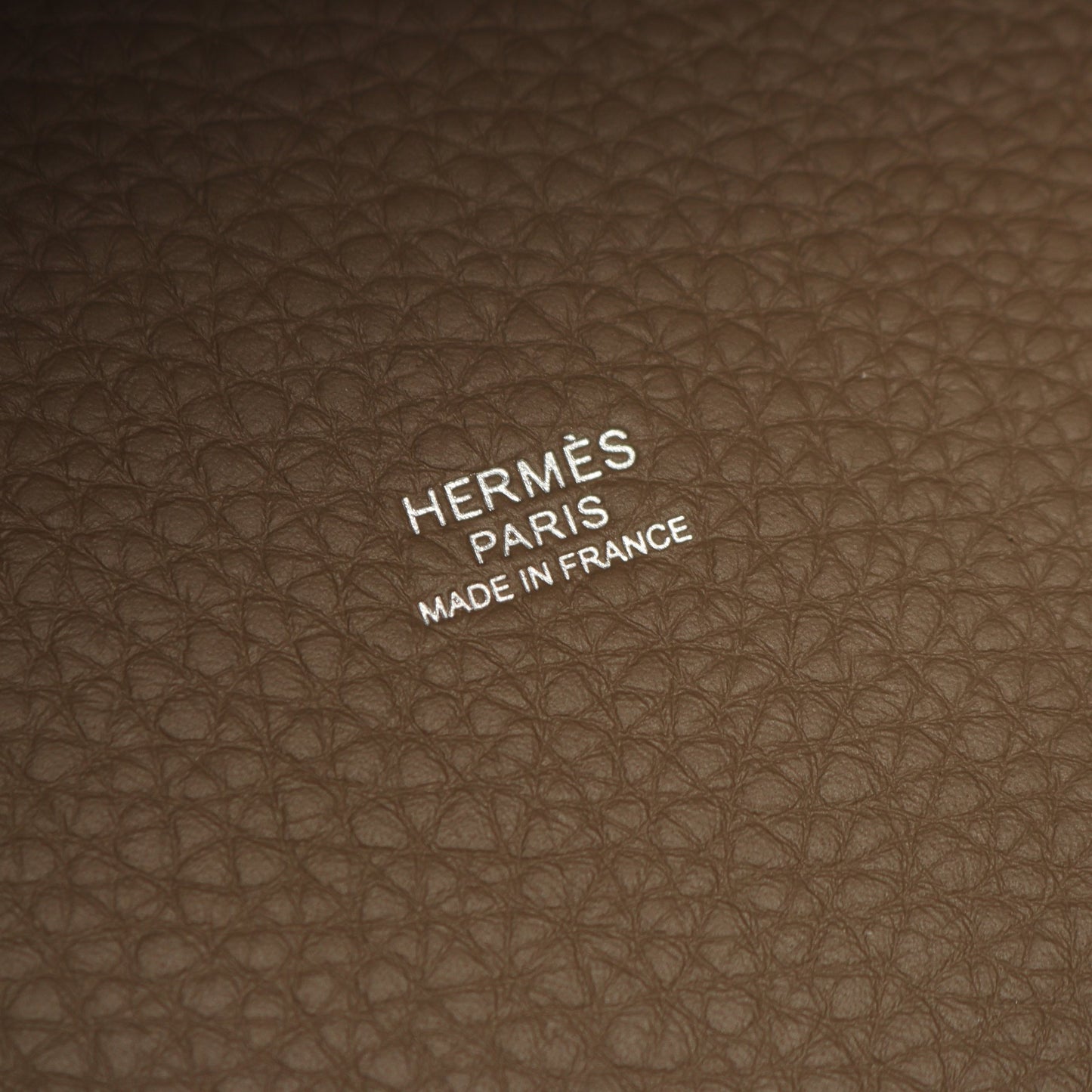 ピコタンロックPM エトゥープ ハンドバッグ トリヨンクレマンス グレーブラウン シルバー金具 K刻印 エルメス バッグ HERMES
