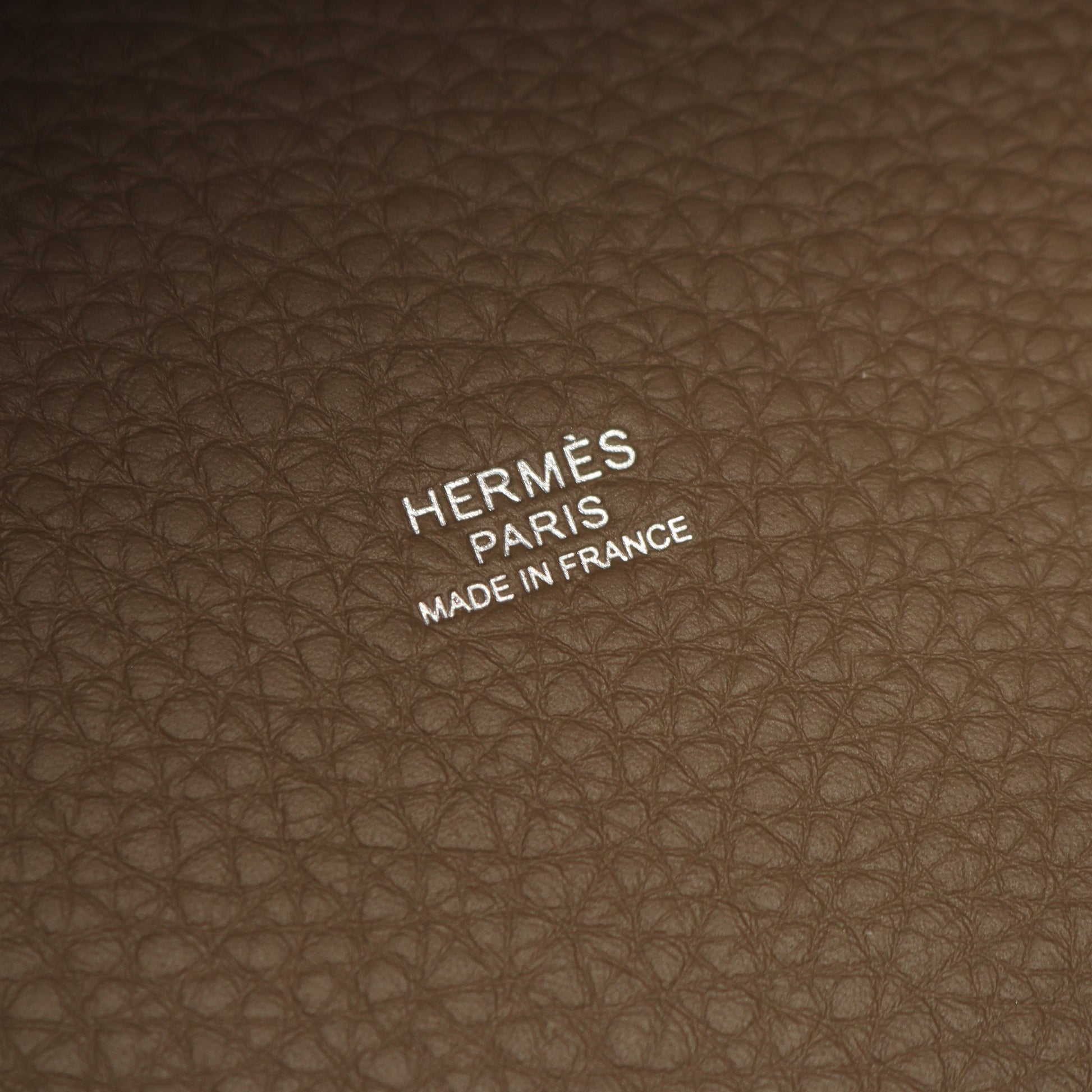 ピコタンロックPM エトゥープ ハンドバッグ トリヨンクレマンス グレーブラウン シルバー金具 K刻印 エルメス バッグ HERMES
