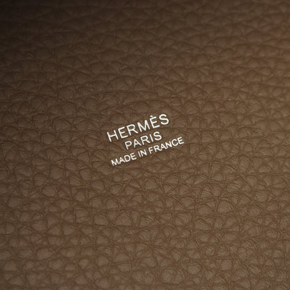 ピコタンロックPM エトゥープ ハンドバッグ トリヨンクレマンス グレーブラウン シルバー金具 K刻印 エルメス バッグ HERMES