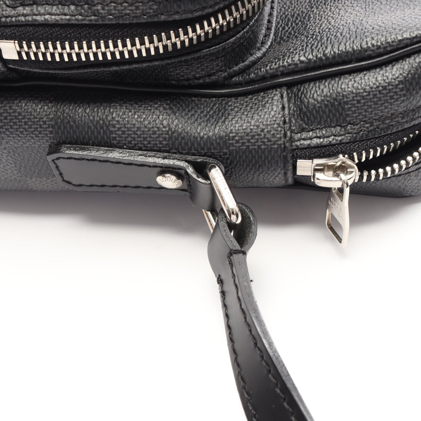 レム ダミエグラフィット ショルダーバッグ PVC レザー ブラック ルイヴィトン バッグ LOUIS VUITTON