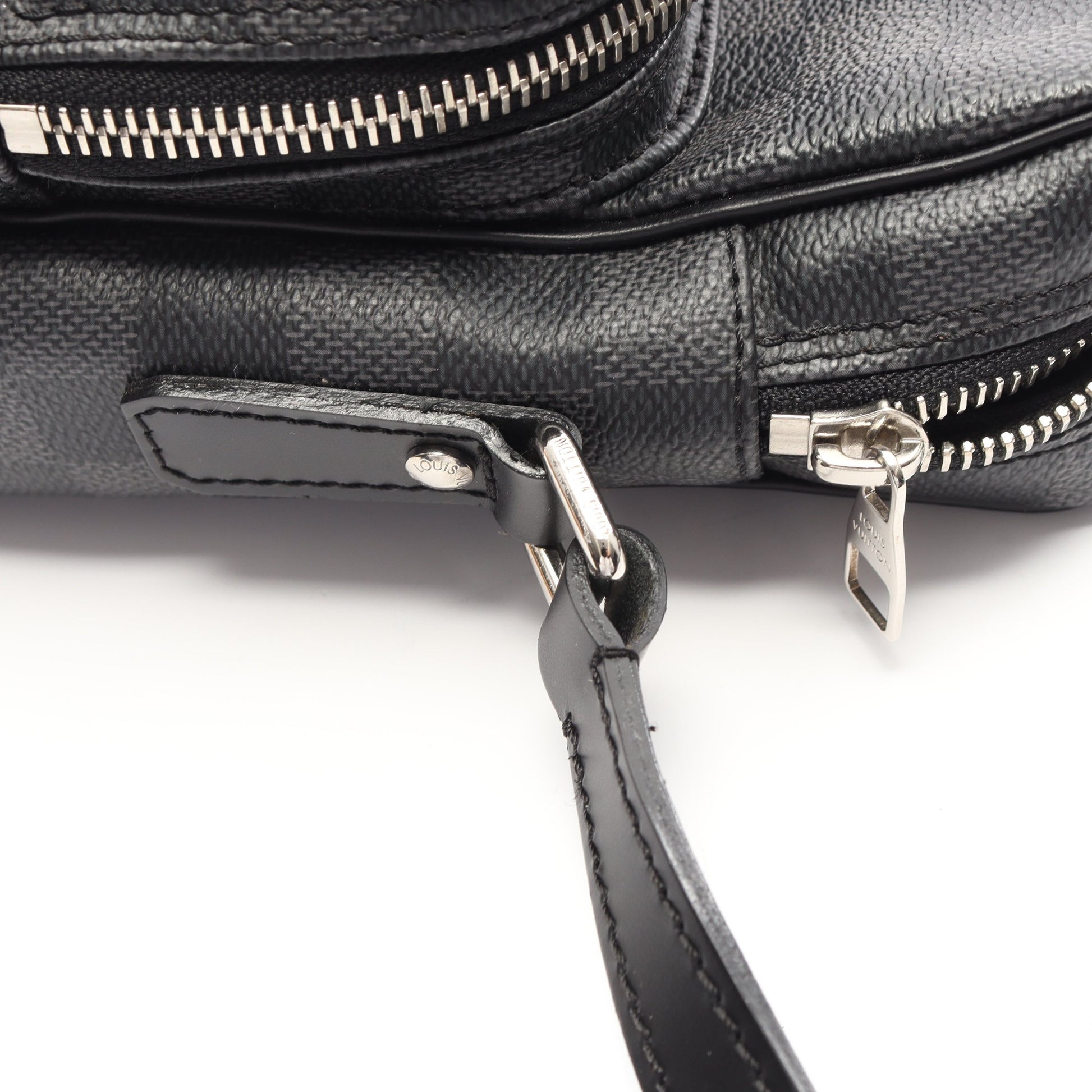 レム ダミエグラフィット ショルダーバッグ PVC レザー ブラック ルイヴィトン バッグ LOUIS VUITTON