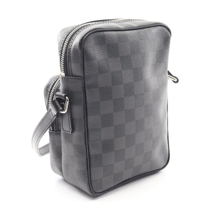 レム ダミエグラフィット ショルダーバッグ PVC レザー ブラック ルイヴィトン バッグ LOUIS VUITTON