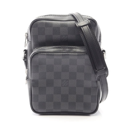 レム ダミエグラフィット ショルダーバッグ PVC レザー ブラック ルイヴィトン バッグ LOUIS VUITTON