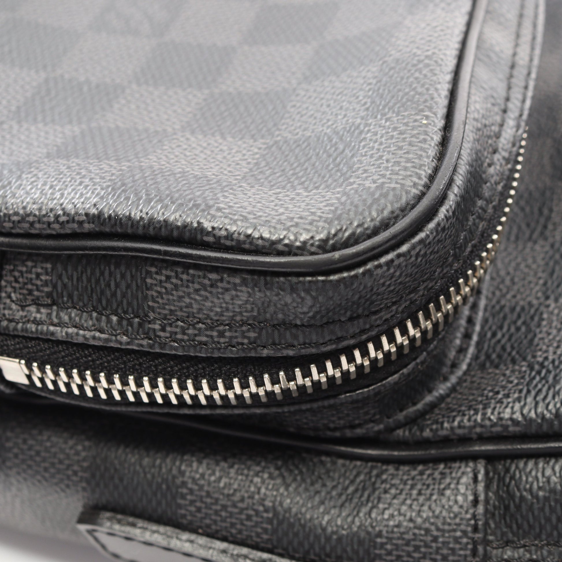 レム ダミエグラフィット ショルダーバッグ PVC レザー ブラック ルイヴィトン バッグ LOUIS VUITTON