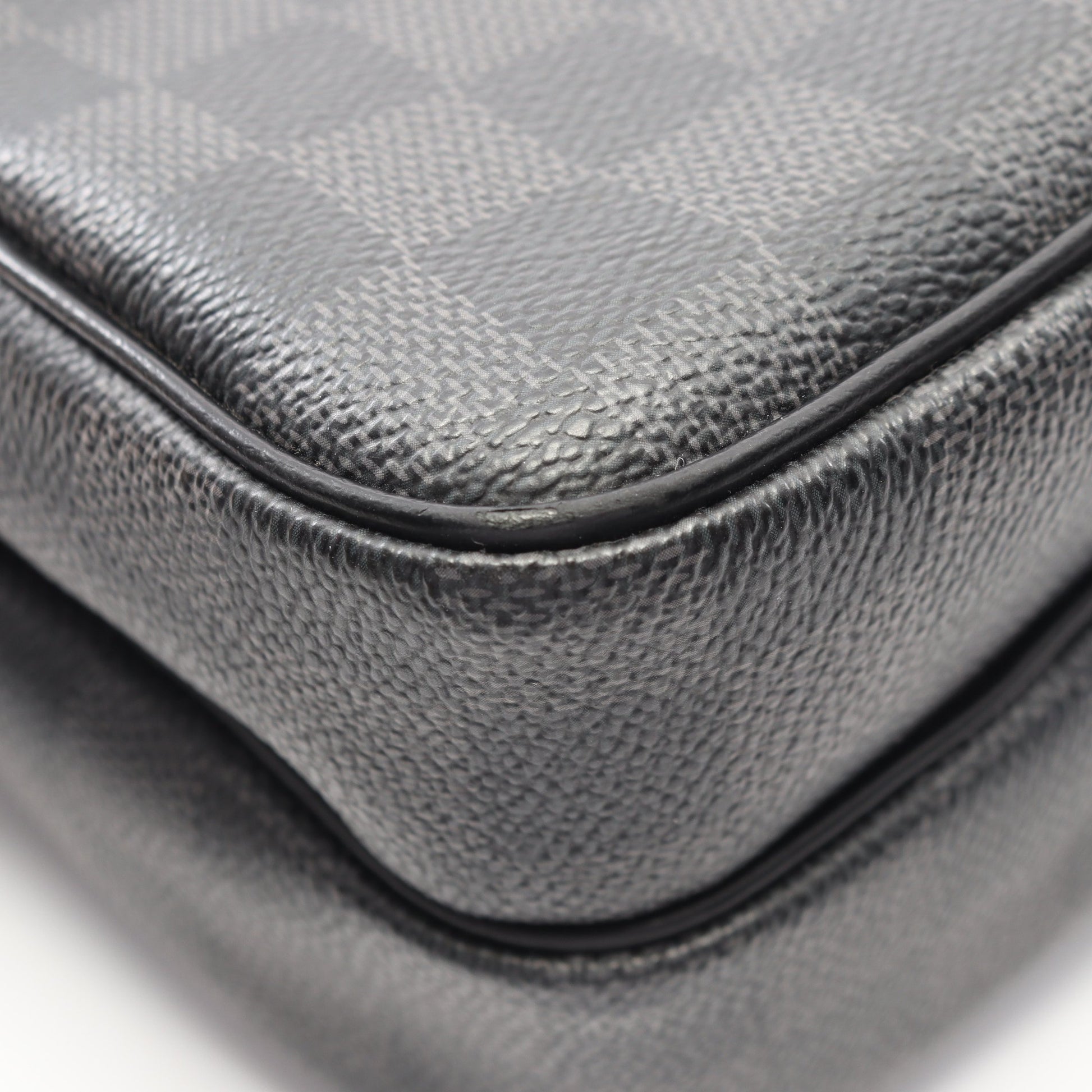レム ダミエグラフィット ショルダーバッグ PVC レザー ブラック ルイヴィトン バッグ LOUIS VUITTON
