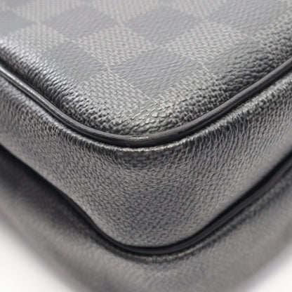 レム ダミエグラフィット ショルダーバッグ PVC レザー ブラック ルイヴィトン バッグ LOUIS VUITTON
