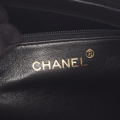 マトラッセ チェーンショルダーバッグ ラムスキン ブラック ゴールド金具 シャネル バッグ CHANEL