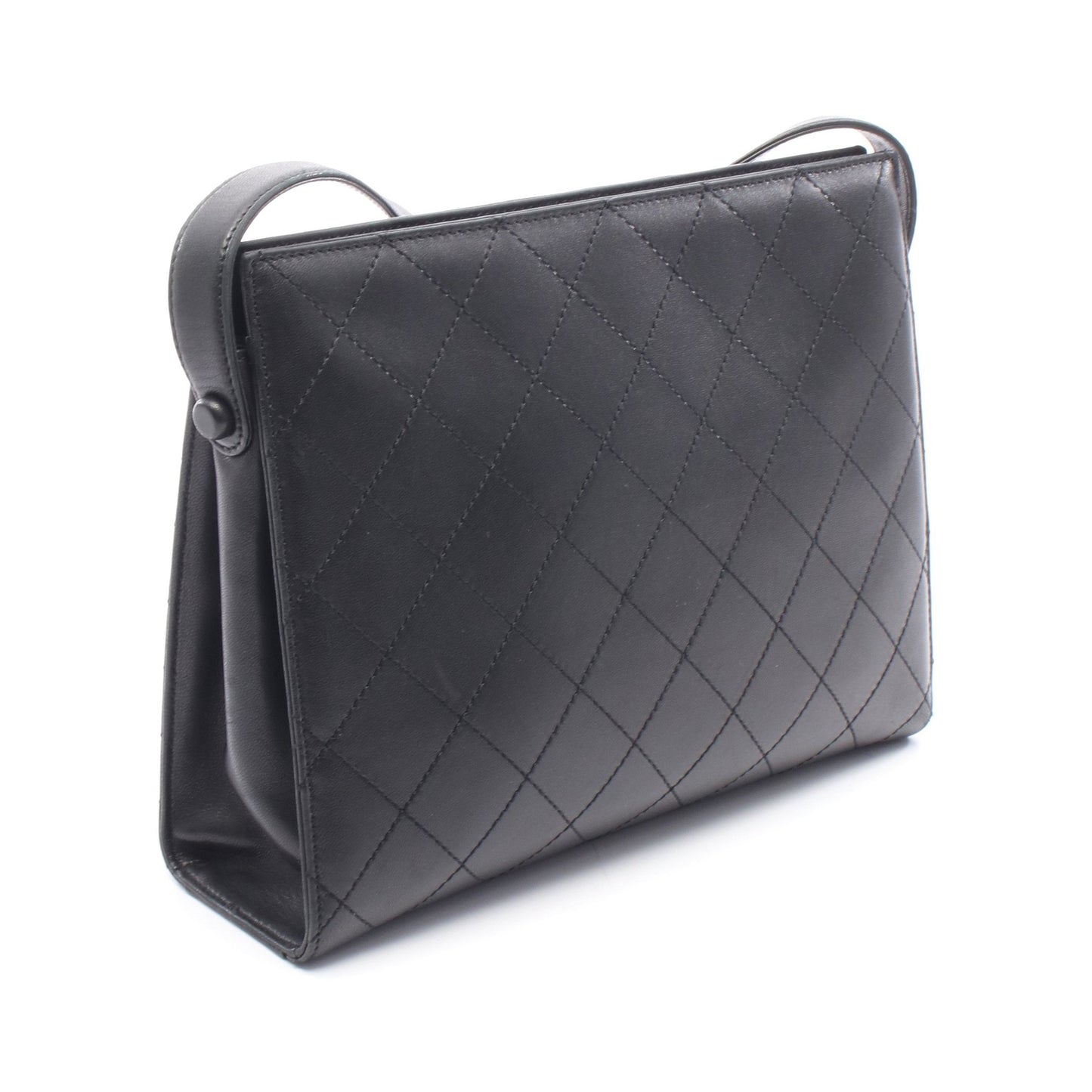 マトラッセ ワンショルダーバッグ レザー ブラック ゴールド金具 シャネル バッグ CHANEL