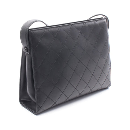 マトラッセ ワンショルダーバッグ レザー ブラック ゴールド金具 シャネル バッグ CHANEL