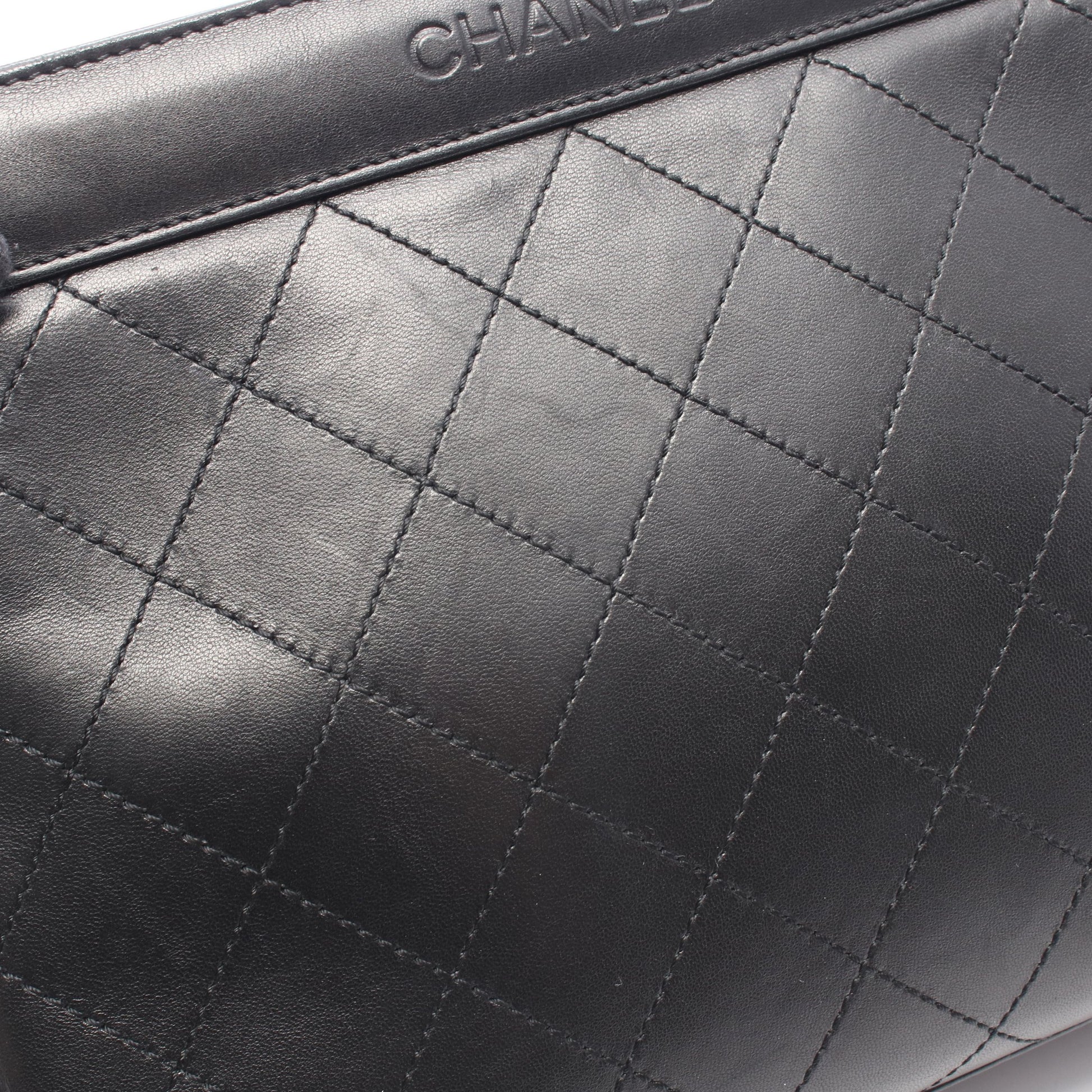 マトラッセ ワンショルダーバッグ レザー ブラック ゴールド金具 シャネル バッグ CHANEL