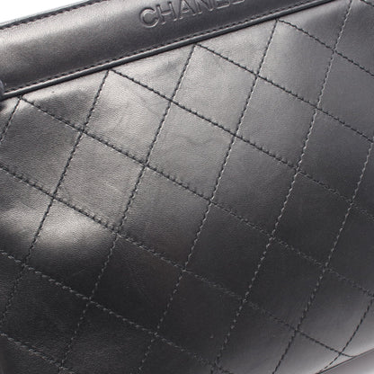 マトラッセ ワンショルダーバッグ レザー ブラック ゴールド金具 シャネル バッグ CHANEL