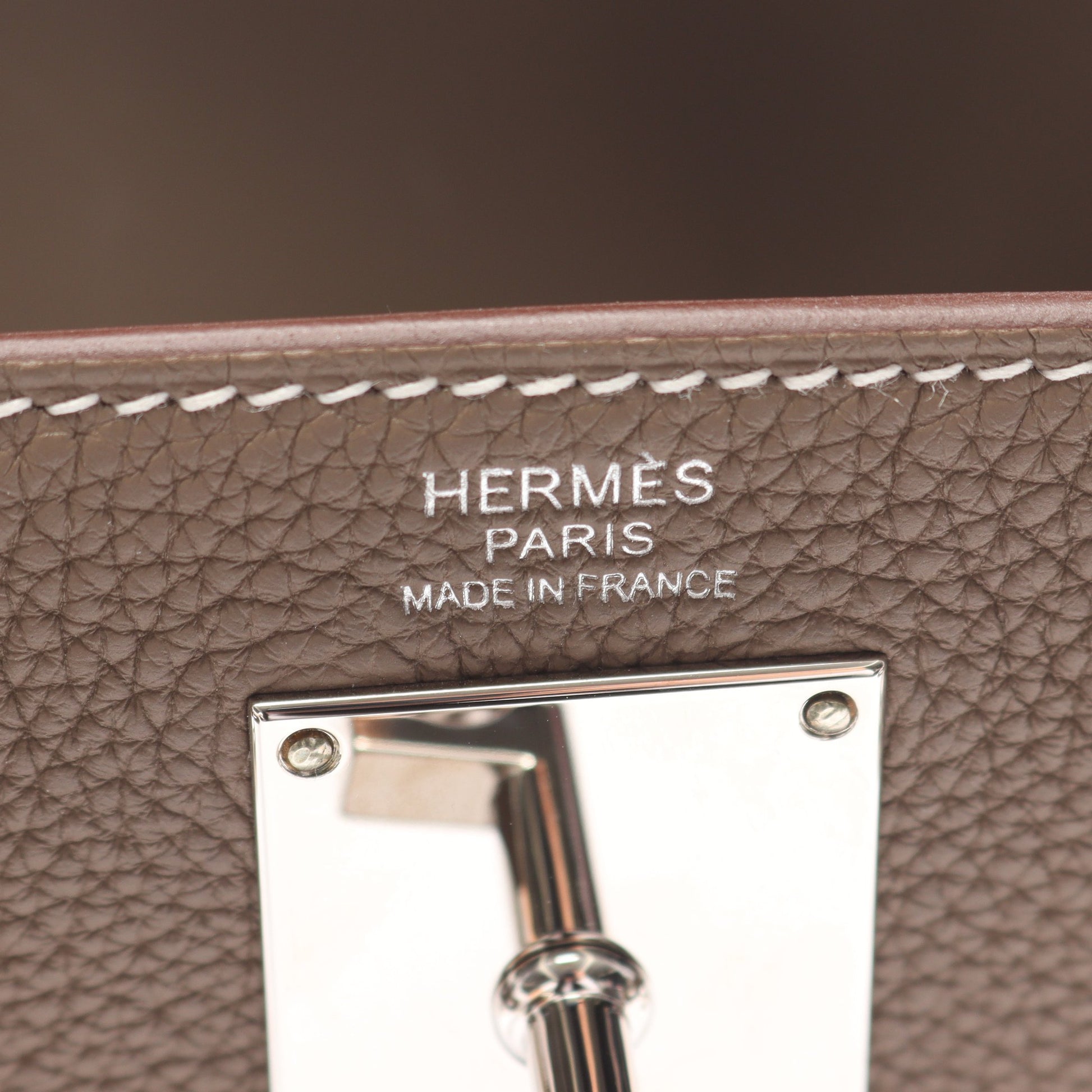 ケリーアッカドPM エトゥープ ボディバッグ トゴ グレーブラウン シルバー金具 W刻印 エルメス バッグ HERMES