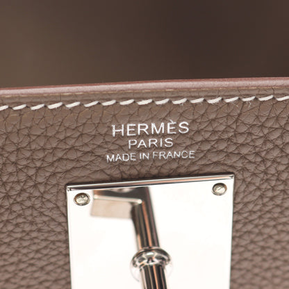 ケリーアッカドPM エトゥープ ボディバッグ トゴ グレーブラウン シルバー金具 W刻印 エルメス バッグ HERMES