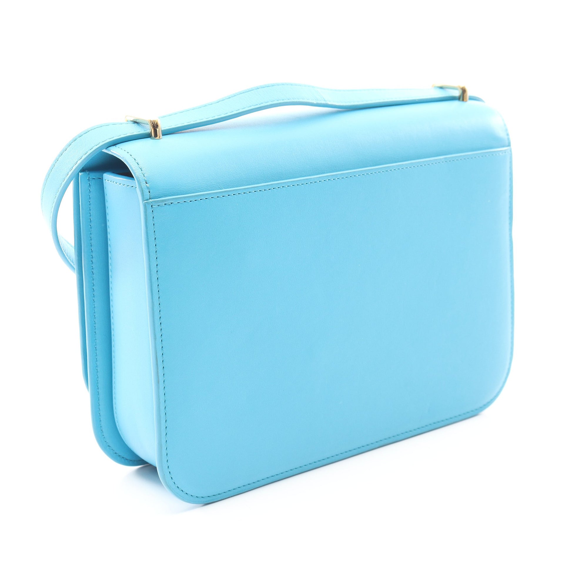 ゴヤ ミディアム ショルダーバッグ レザー ライトブルー ロエベ バッグ LOEWE