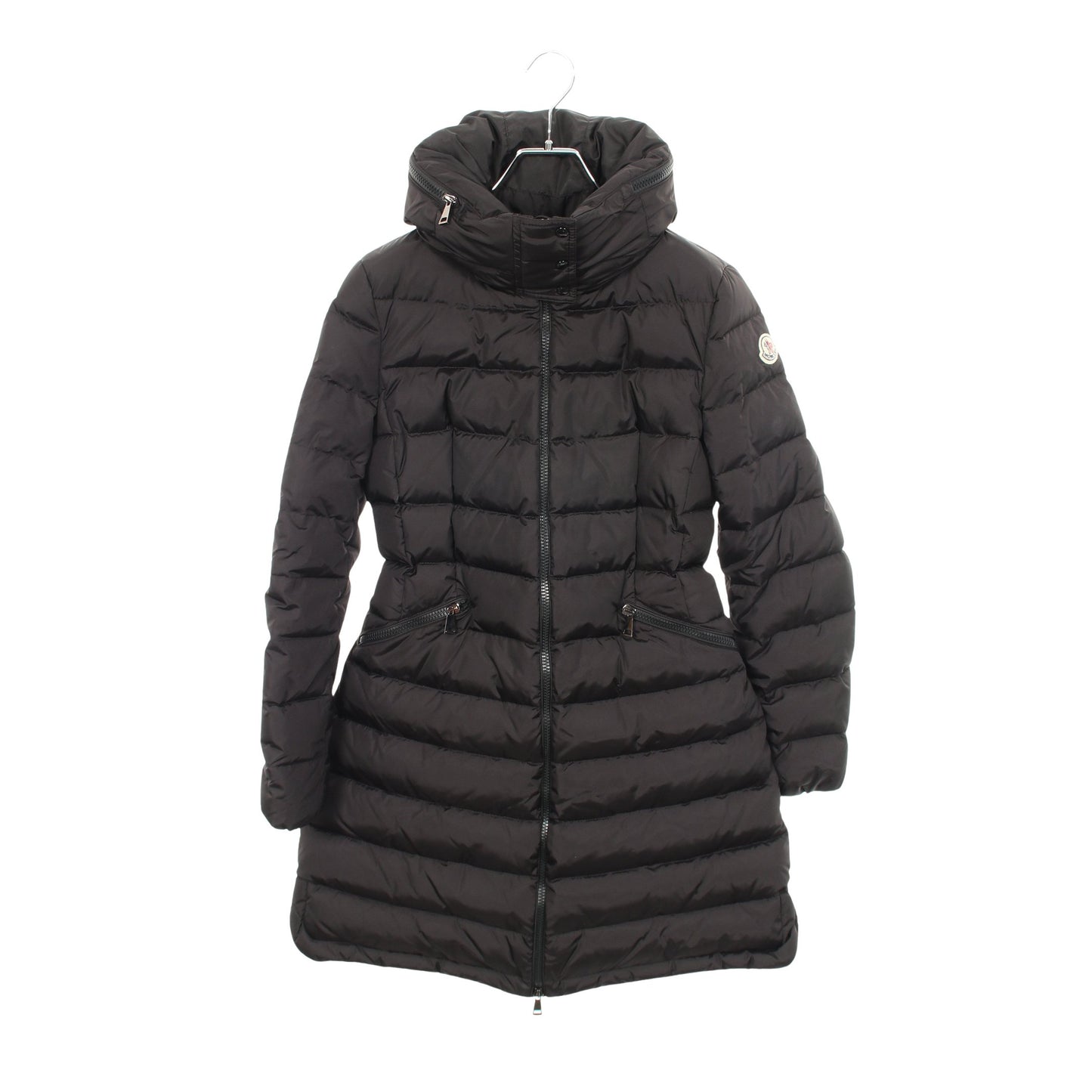 FLAMMETTE フラメッテ フード付き ダウンコート ナイロン ブラック モンクレール アウター MONCLER