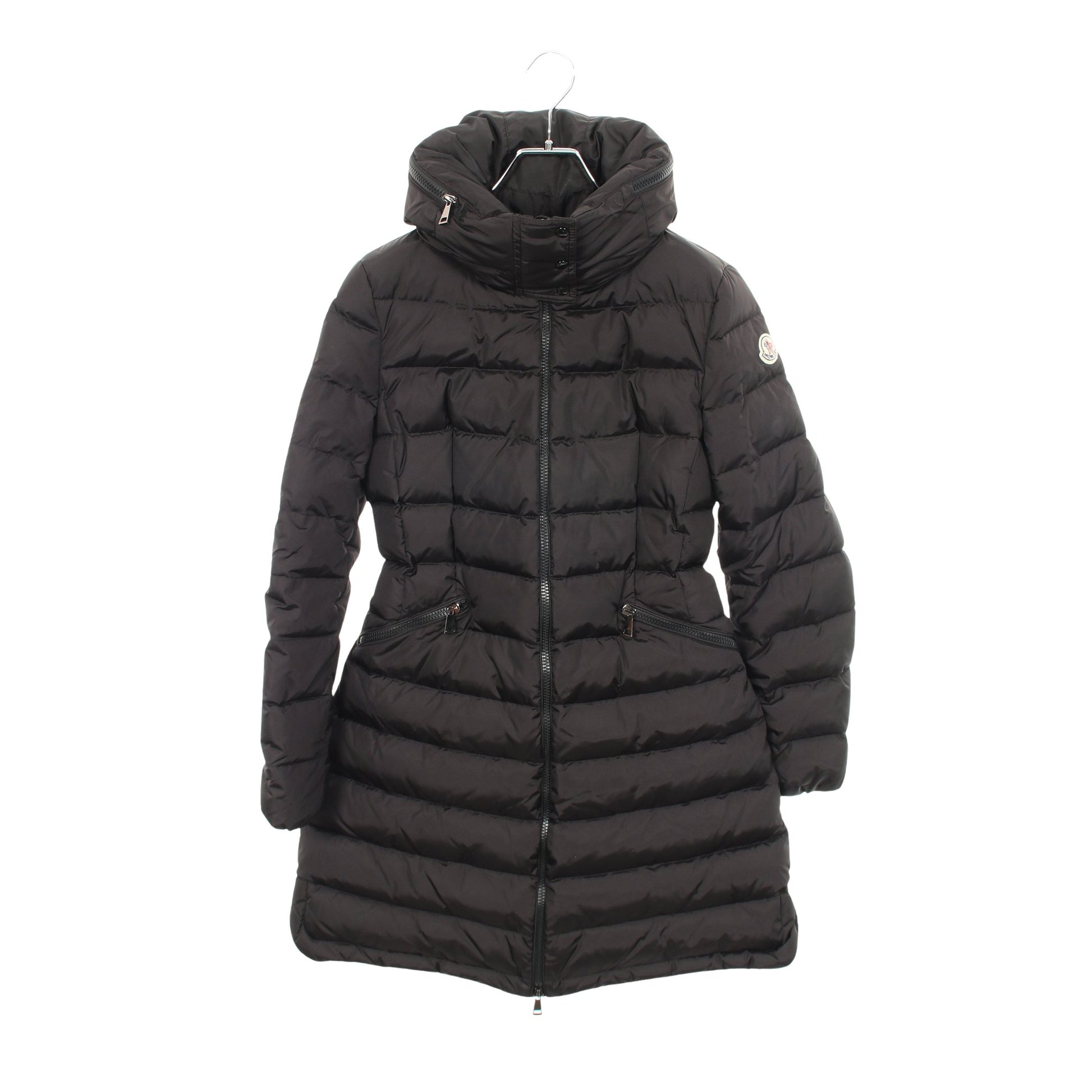FLAMMETTE フラメッテ フード付き ダウンコート ナイロン ブラック モンクレール アウター MONCLER