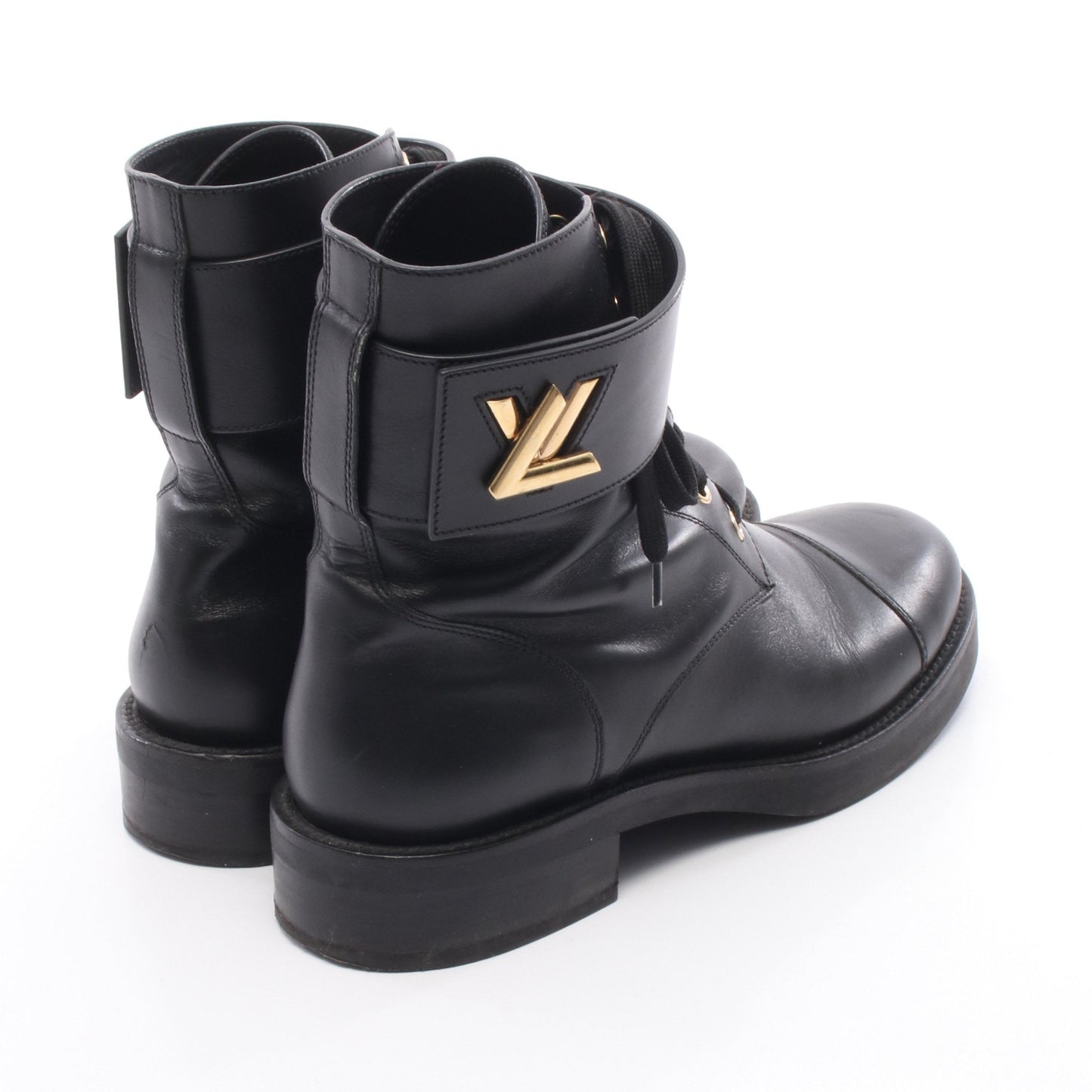 ワンダーランドライン ブーツ レザー ブラック ルイヴィトン シューズ LOUIS VUITTON