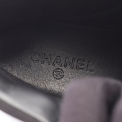 ハイカットスニーカー チェーン レザー ブラック シャネル シューズ CHANEL