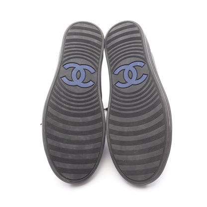 ハイカットスニーカー チェーン レザー ブラック シャネル シューズ CHANEL