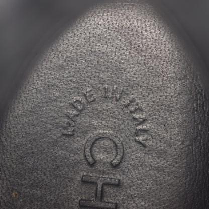 ハイカットスニーカー チェーン レザー ブラック シャネル シューズ CHANEL