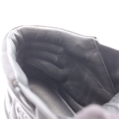 ハイカットスニーカー チェーン レザー ブラック シャネル シューズ CHANEL