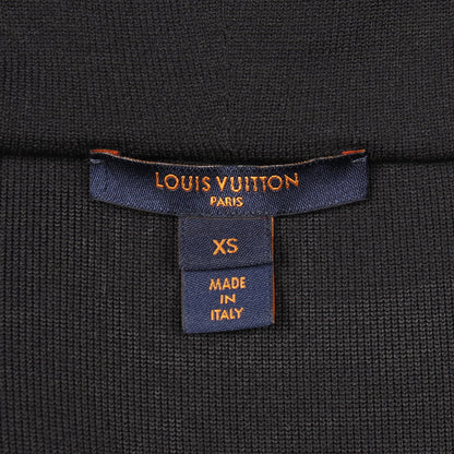 モノグラム フード付き ジップアップ ジャケット シルク ナイロン ブラック ベージュ ルイヴィトン アウター LOUIS VUITTON