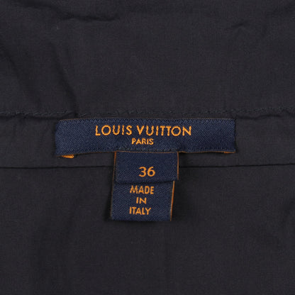 ハイネック ノースリーブ ワンピース コットン ネイビー ルイヴィトン ワンピース LOUIS VUITTON