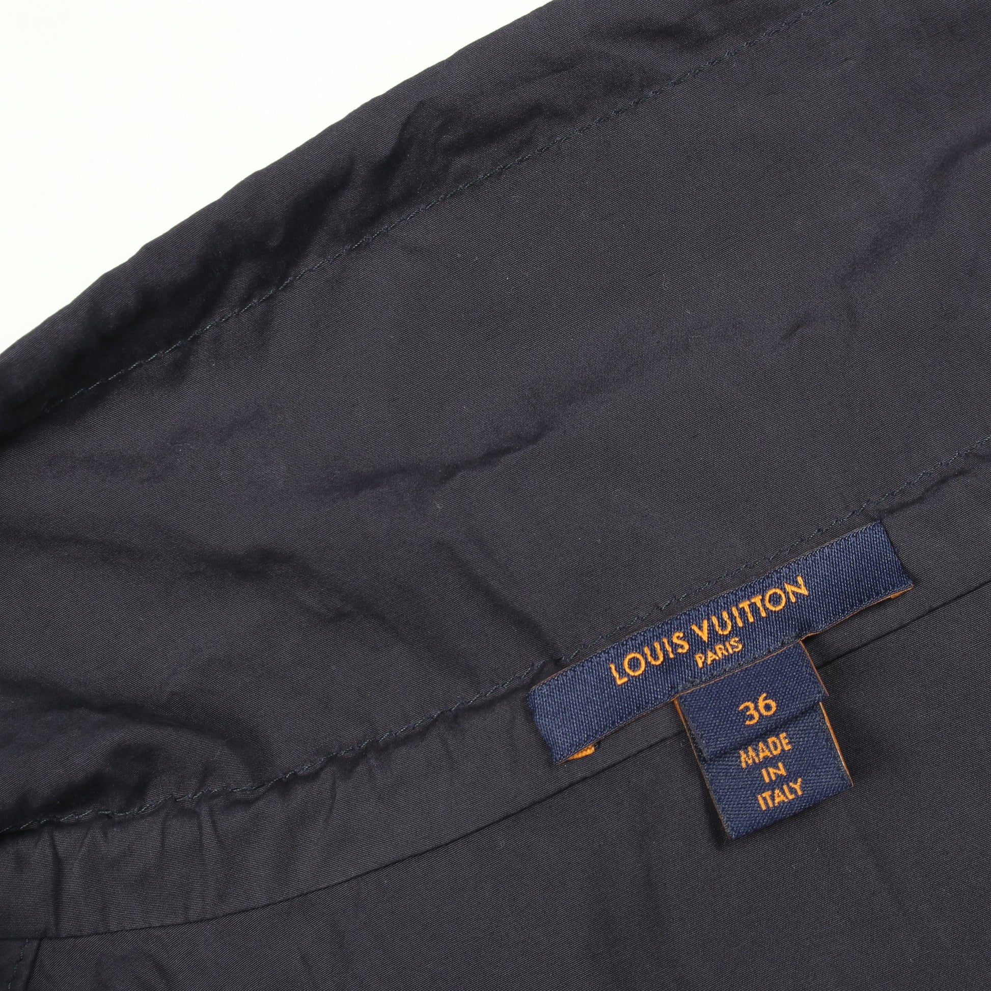 ハイネック ノースリーブ ワンピース コットン ネイビー ルイヴィトン ワンピース LOUIS VUITTON