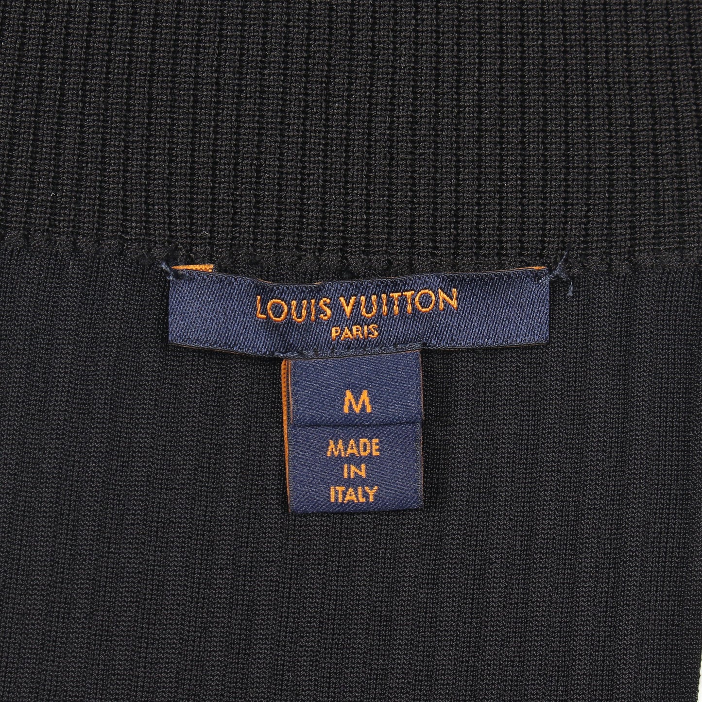切替 ニット スカート レーヨン シルク ブラック ダークネイビー アイボリー ルイヴィトン ボトムス LOUIS VUITTON