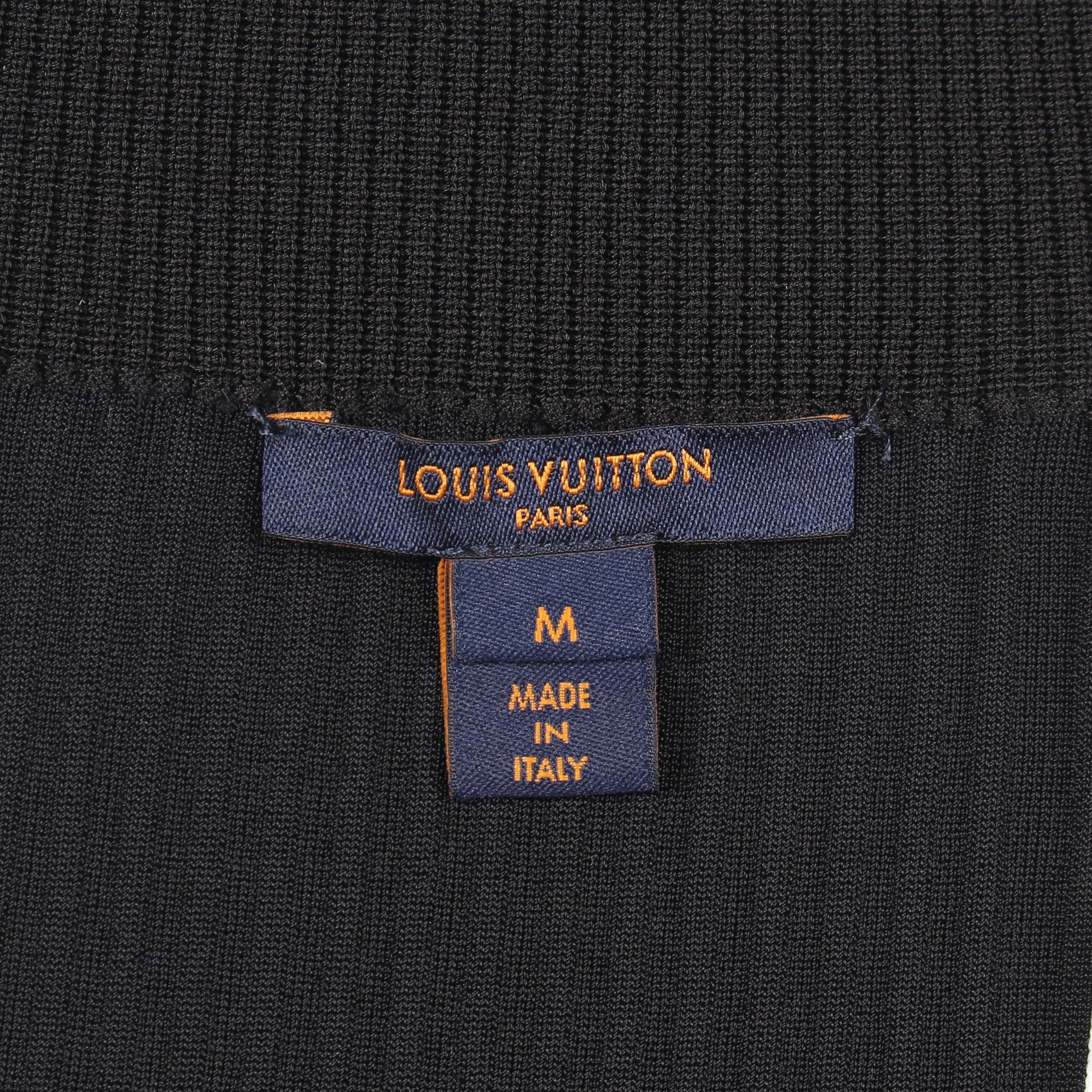 切替 ニット スカート レーヨン シルク ブラック ダークネイビー アイボリー ルイヴィトン ボトムス LOUIS VUITTON