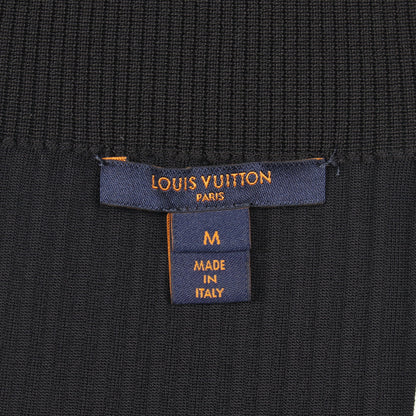 切替 ニット スカート レーヨン シルク ブラック ダークネイビー アイボリー ルイヴィトン ボトムス LOUIS VUITTON