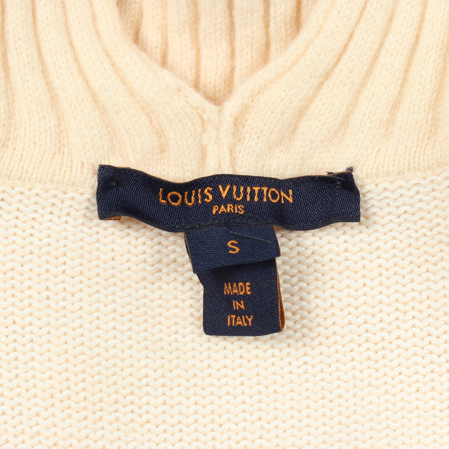 ハイネック ニット カシミヤ アイボリー ルイヴィトン トップス LOUIS VUITTON