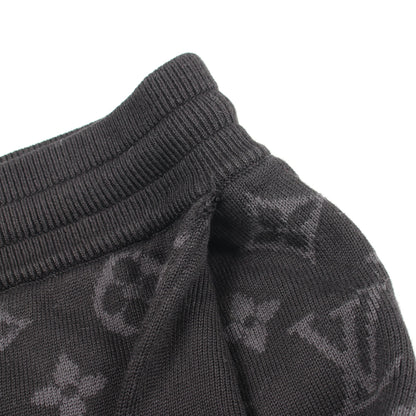 LVグラフィティ モノグラムショーツ ショート スウェットパンツ コットン ブラック ルイヴィトン ボトムス LOUIS VUITTON