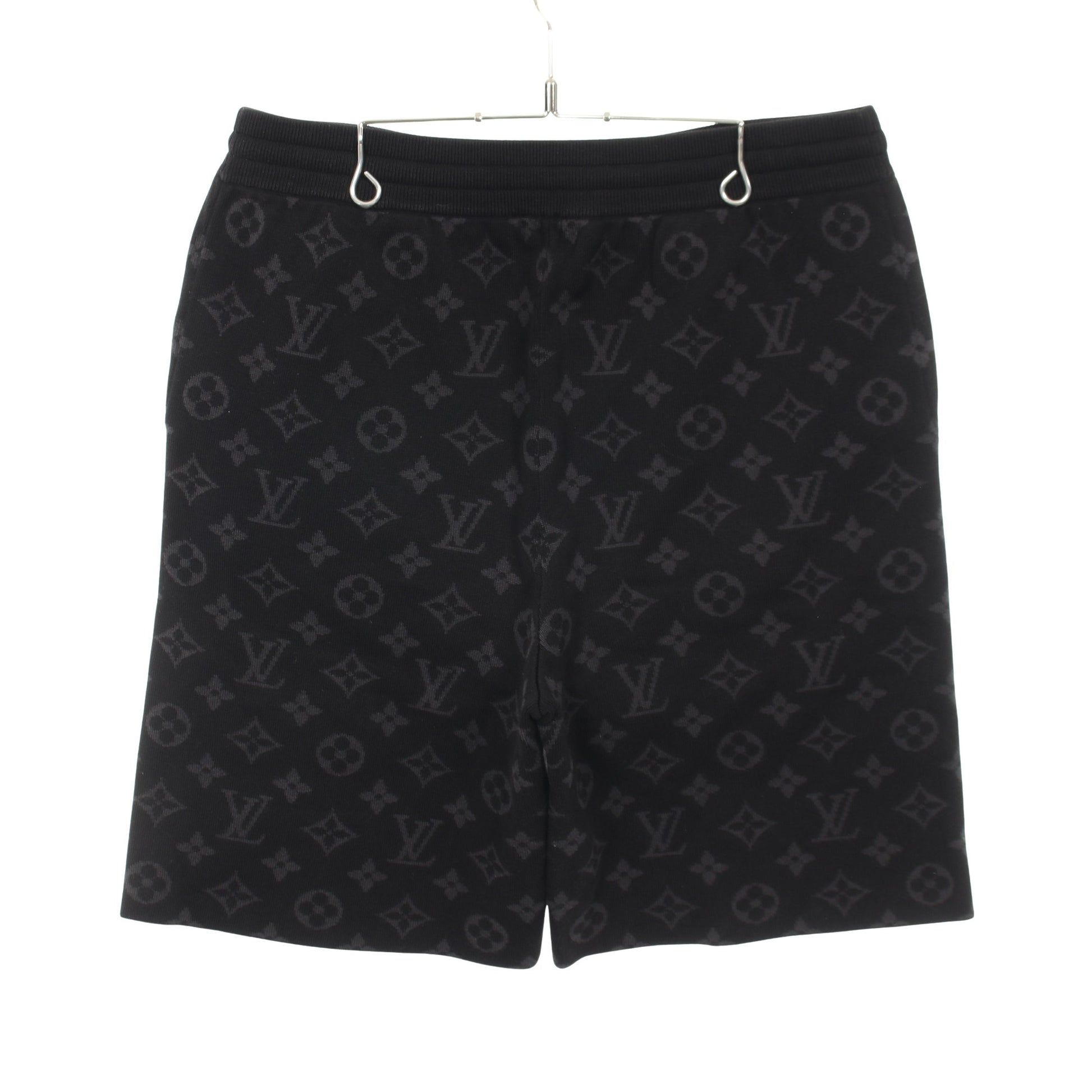 LVグラフィティ モノグラムショーツ ショート スウェットパンツ コットン ブラック ルイヴィトン ボトムス LOUIS VUITTON