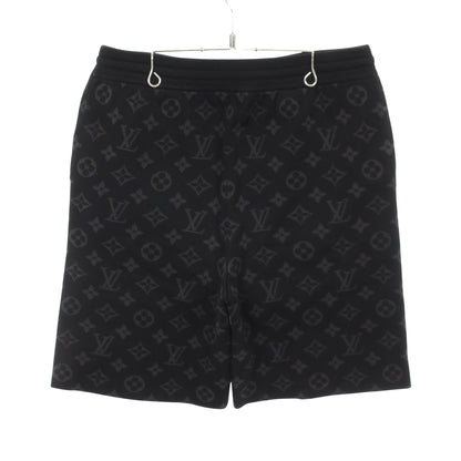 LVグラフィティ モノグラムショーツ ショート スウェットパンツ コットン ブラック ルイヴィトン ボトムス LOUIS VUITTON