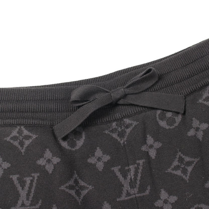 LVグラフィティ モノグラムショーツ ショート スウェットパンツ コットン ブラック ルイヴィトン ボトムス LOUIS VUITTON