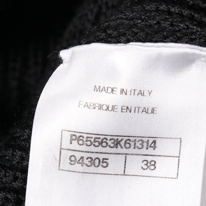 ココマークボタン ニット カシミヤ ブラック シャネル トップス CHANEL