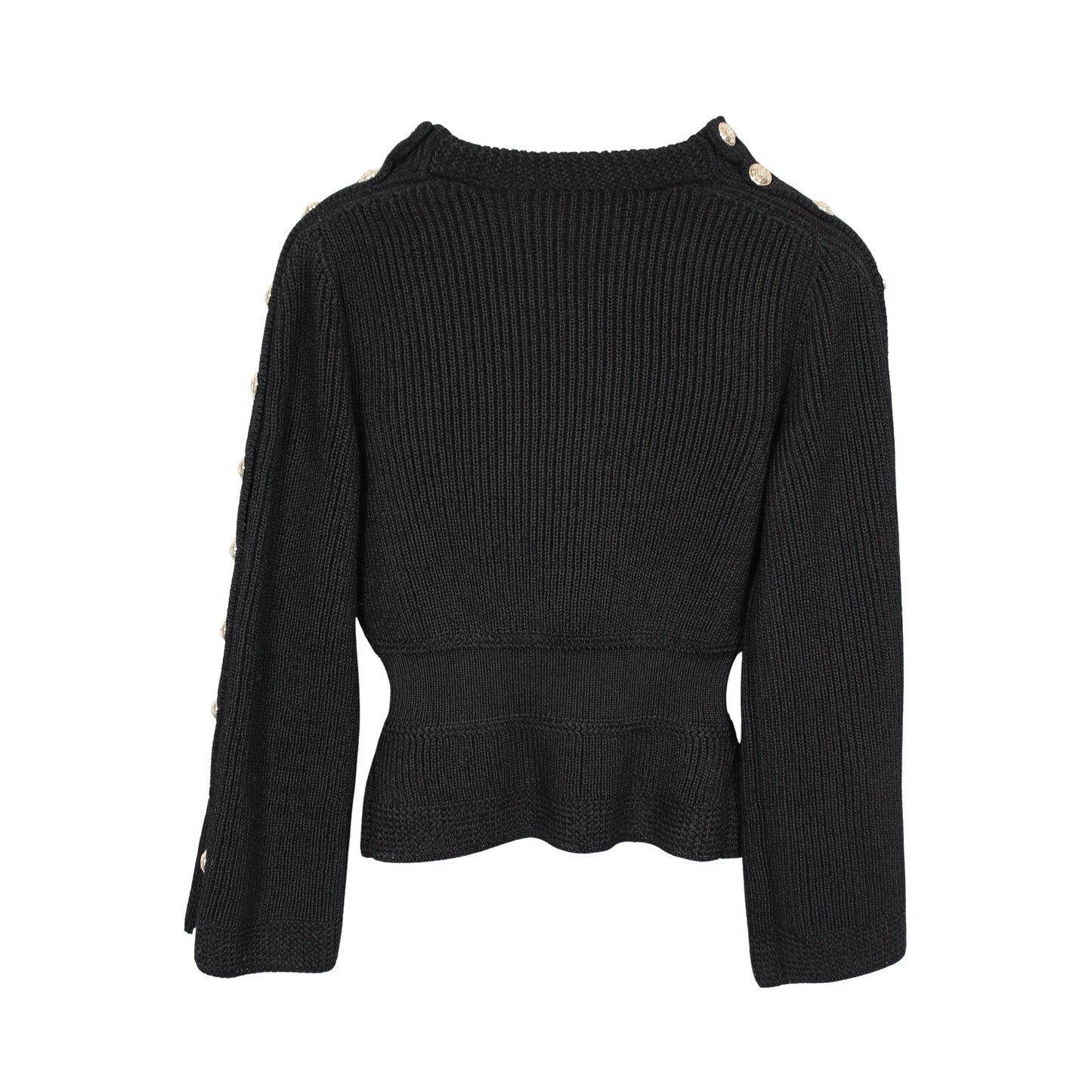 ココマークボタン ニット カシミヤ ブラック シャネル トップス CHANEL