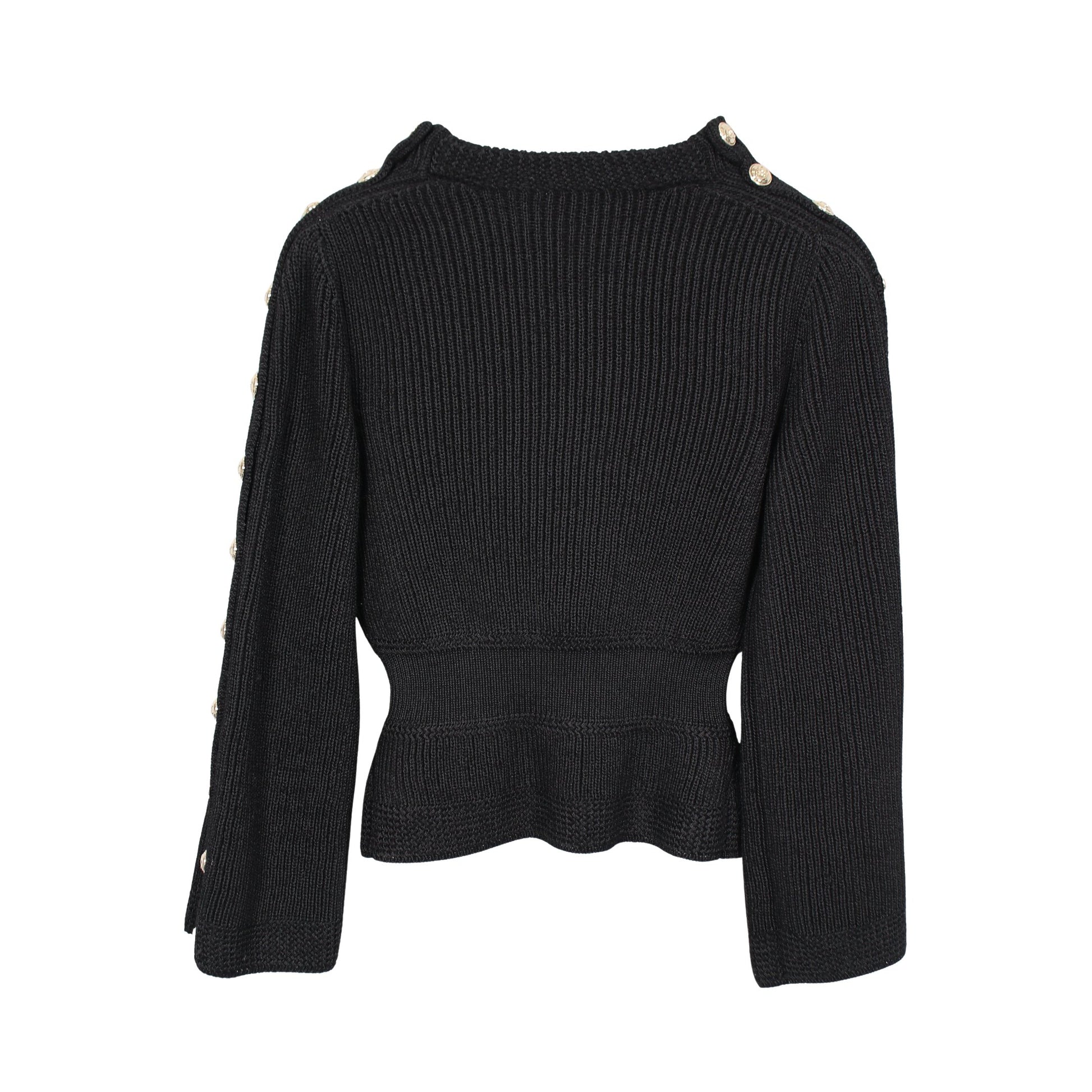 ココマークボタン ニット カシミヤ ブラック シャネル トップス CHANEL